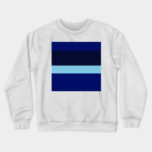 A miraculous package of Lightblue, Primary Blue, Dark Imperial Blue and Dark Navy stripes. Crewneck Sweatshirt